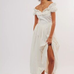 Elegant Off-Shoulder White Dress